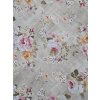 látka - metráž dovoz Francie / Romantické květy