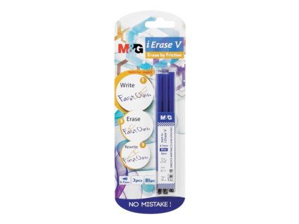 napln gumovacia m g ierase frixion v 0 7 mm 3 ks modra