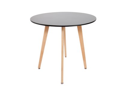 Kulatý jídelní stůl Eden Ø80 cm - Černý