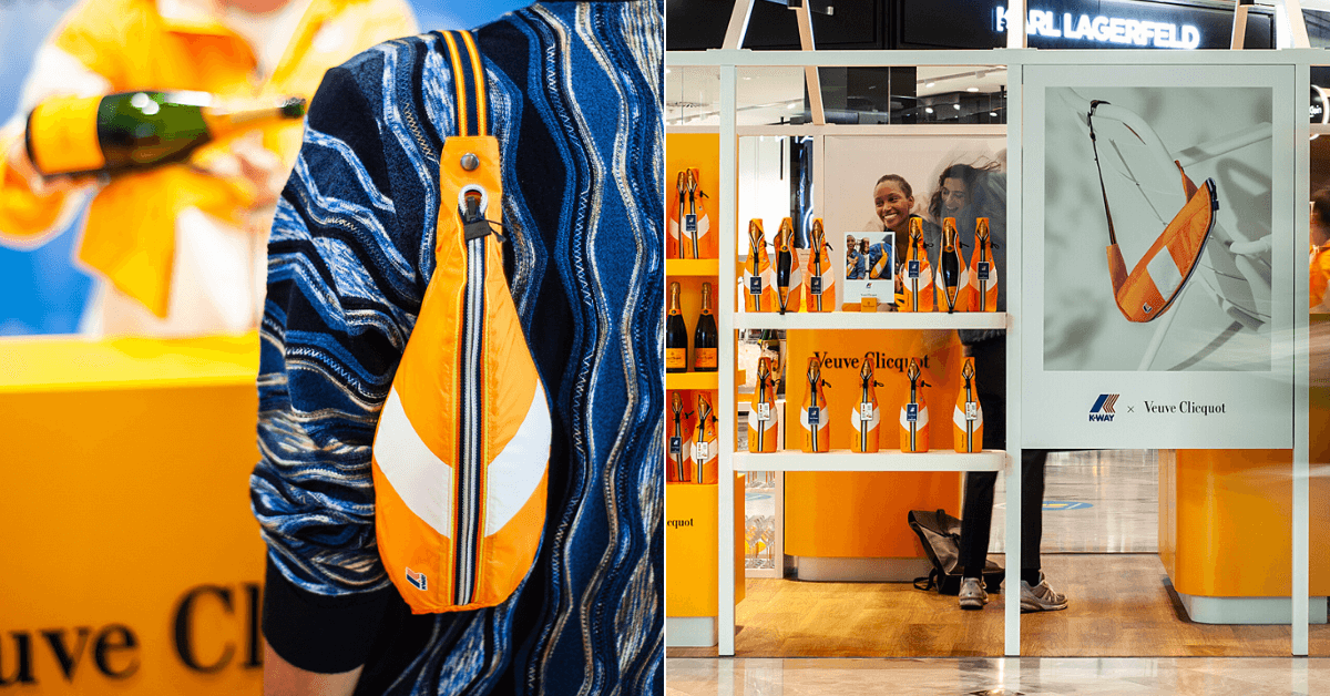 Osvěžující spojení Veuve Clicquot se značkou trendy barevných pláštěnek  K-WAY®
