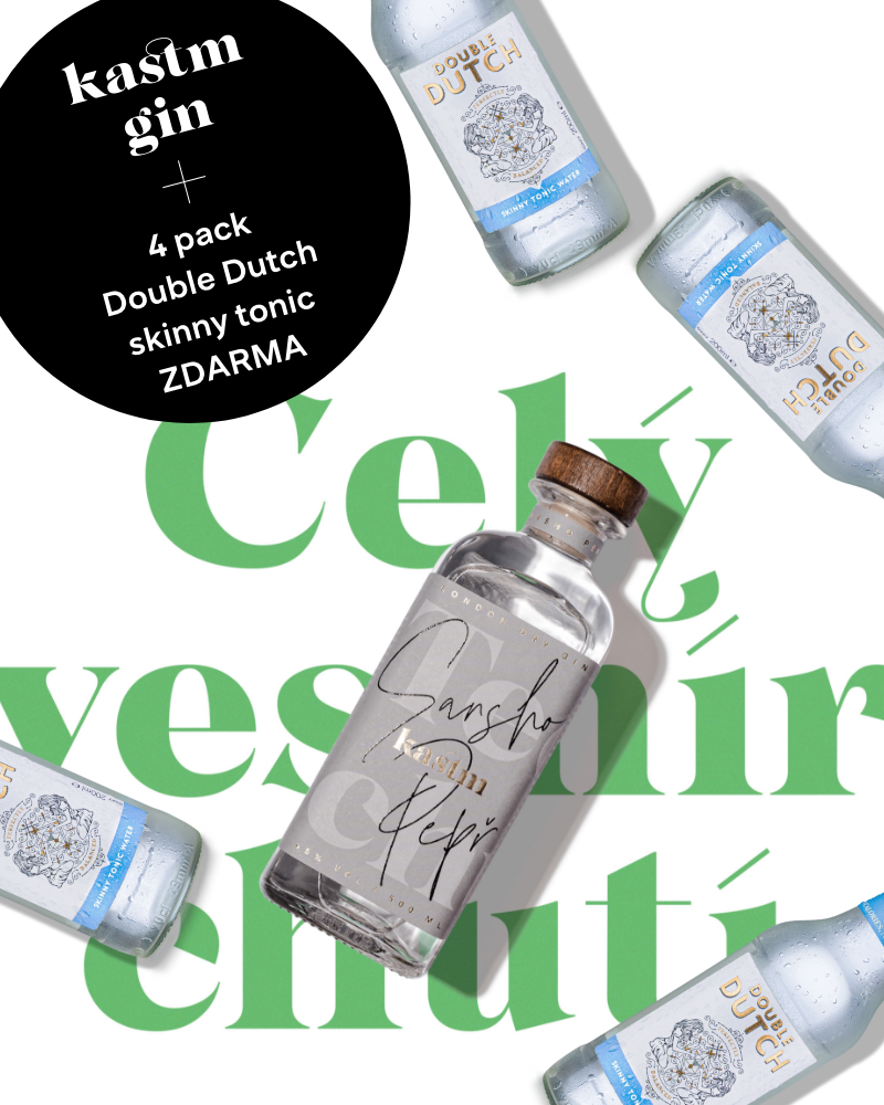 Kastm gin. Umělecké dílo otevírající celý vesmír chutí nyní v akci s Double Dutch toniky.