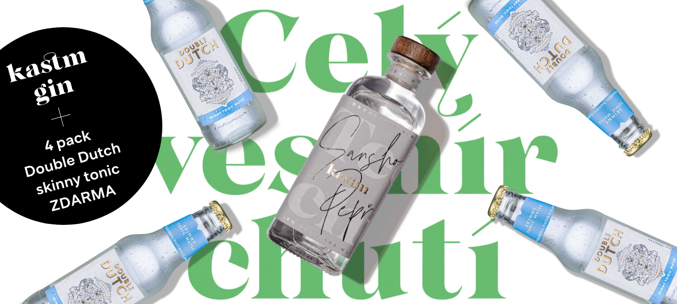 Kastm gin. Umělecké dílo otevírající celý vesmír chutí nyní v akci s Double Dutch toniky.
