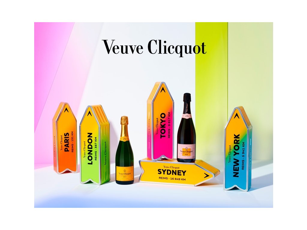 Veuve Clicquot Brut Personalizovaný Barevný Arrow Box