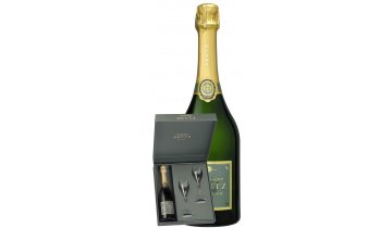 Deutz Brut Classic 12% 0,75l + 2 skleničky, Dárkové balení