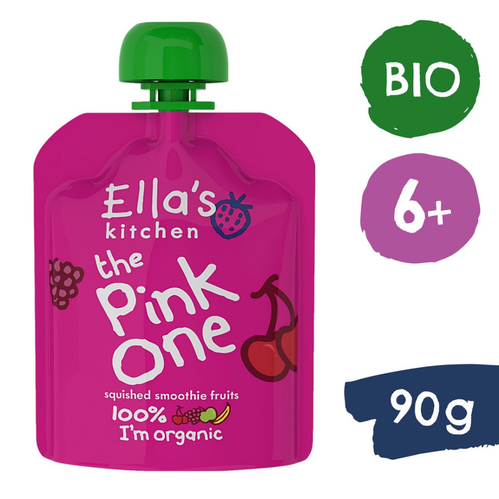 Ella's Kitchen BIO PINK ONE ovocné smoothie s dračím ovocem (90 g)