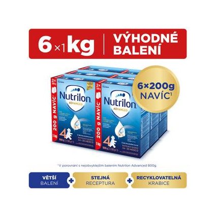 Nutrilon 4 Advanced DUO balení 6 x 1 kg