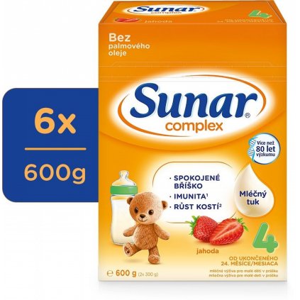 Sunar 4 complex jahoda 6 x 600 g