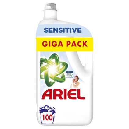 ARIEL Sensitive Prací gel 100 praní - giga pack 5 l