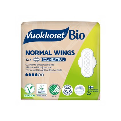 7017 1 vuokkoset bio vlozky s kridelky normal wings 12 ks