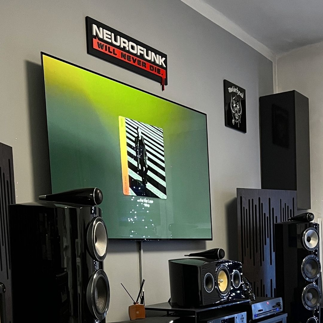 Neurofunk 3D vrstvený nápis do domácnosti