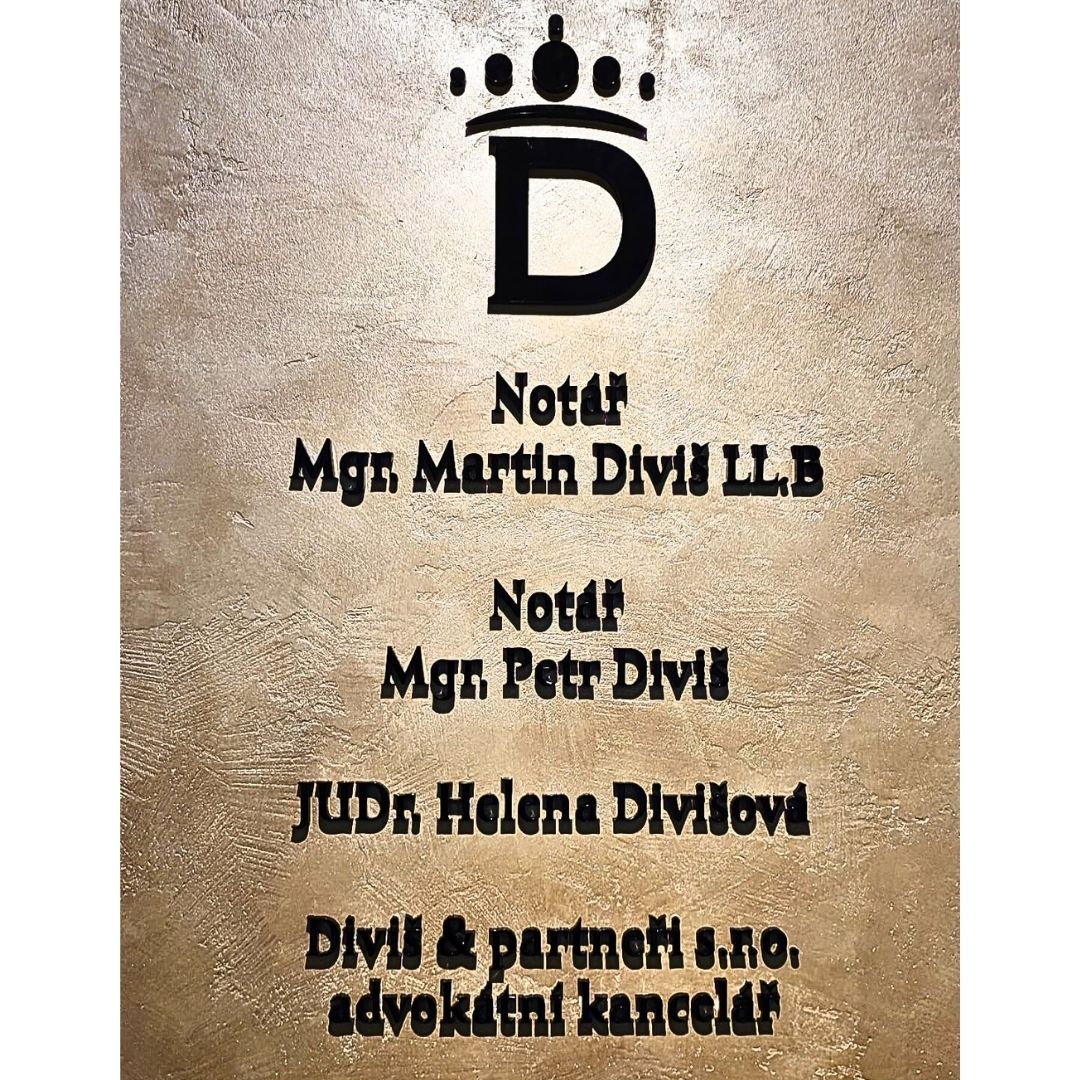 3D nápisy pro interiérové značení