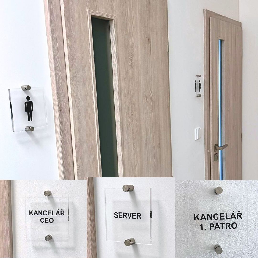 Mcompanies plexi orientační cedulky