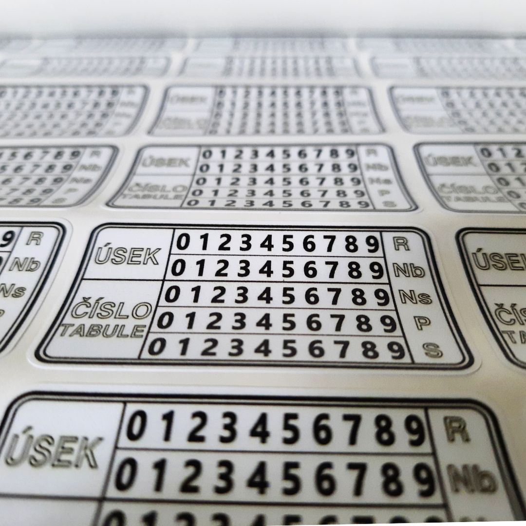 Ministerstvo vnitra PVC samolepky