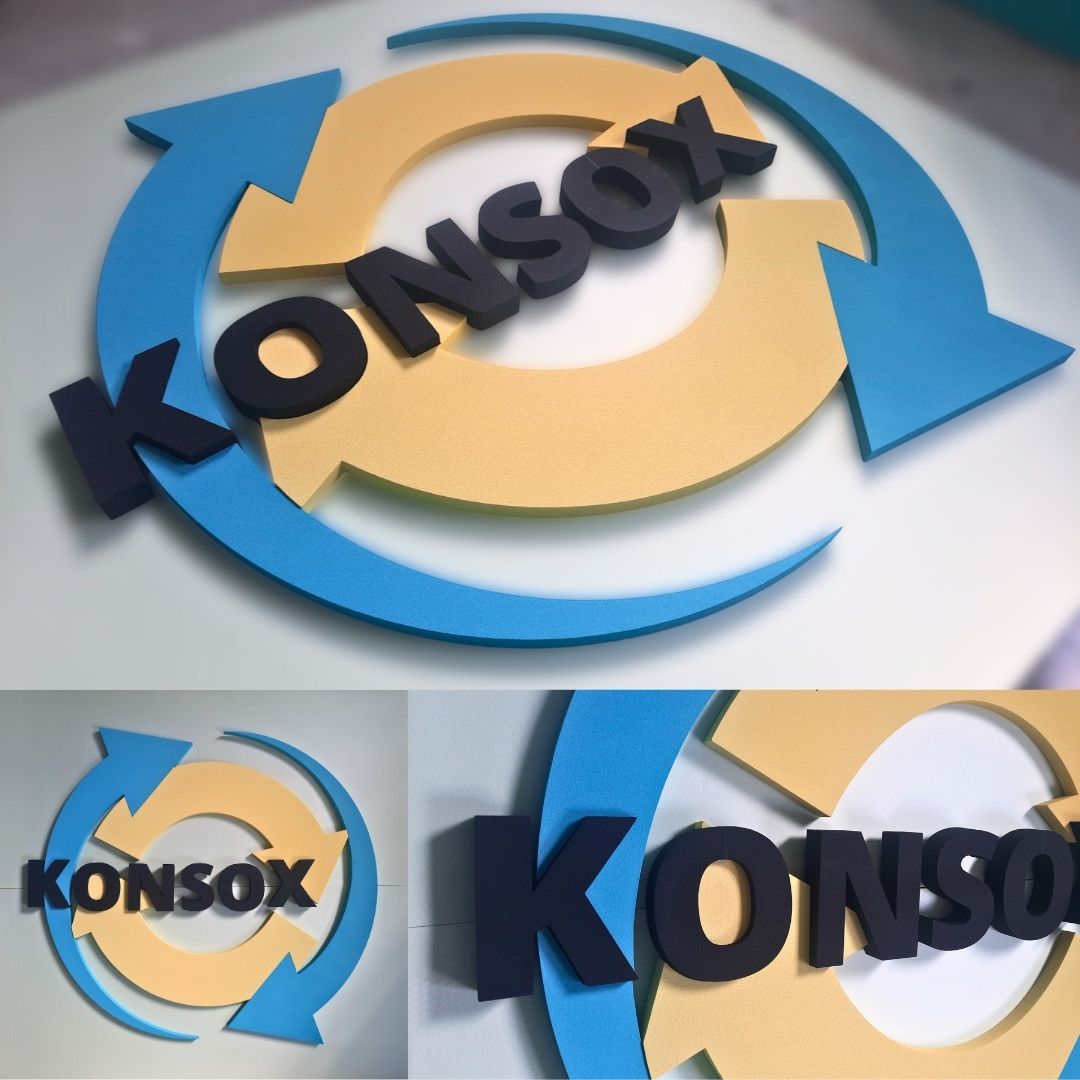 Konsox 3D logo do kanceláře