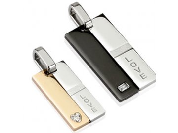 Přívěsek z chirurgické oceli sada ON+ONA SPIKES SSPM-5955