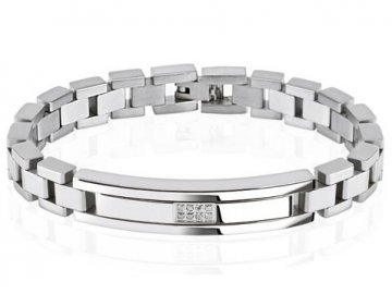 Náramek z chirurgické oceli SPIKES SSBQ-0201
