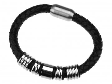 Kožený náramek Spikes