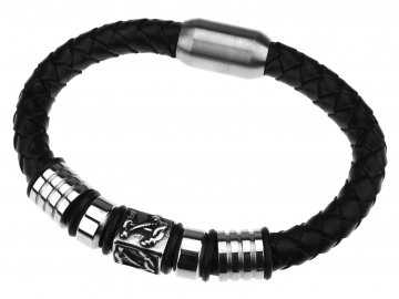 Kožený náramek Spikes