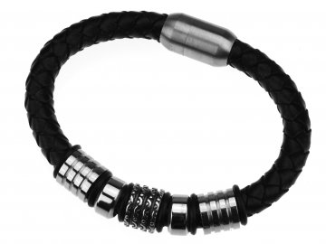 Kožený náramek Spikes