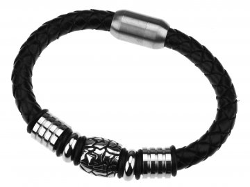 Kožený náramek Spikes