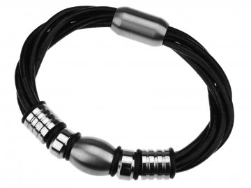 Kožený náramek Spikes