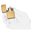 Zippo 23002 Brushed Brass Vintage with Slashes