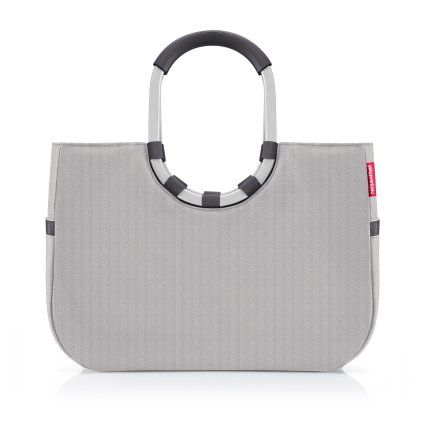 0090620 modni taska reisenthel loopshopper l herringbone grey