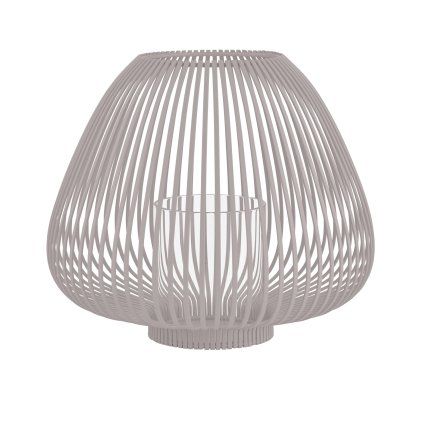 0099952 lucerna blomus lyva v26cm svetle seda