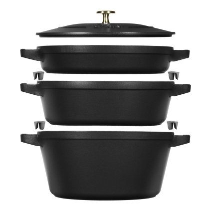 0073876 litinova sada staub 24 cm set4ks cerna
