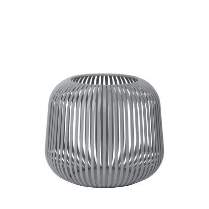 0051908 lucerna blomus lito v17cm ocelove seda