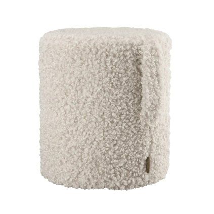 0104799 pouf blomus teddy v40cm kremovy