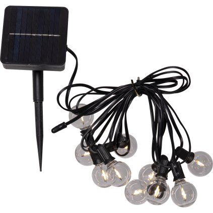 LED solární řetěz GLOBE MINI D.2m, černý