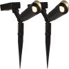 0093533 led solarni reflektor powerspot v15cm set2ks cerny 0