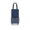 0076945 taska na koleckach foldabletrolley herringbone dark blue 1