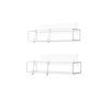 0065614 kovovy kosik do sprchy cubiko set2ks bily