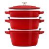 0073884 litinova sada staub 24 cm set4ks cervena