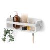 0077519 koupelnova policka umbra flex adhesive 33 cm bila