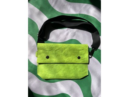 Papírová crossbody // limetka
