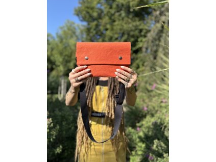 Papírová crossbody // pumpkin