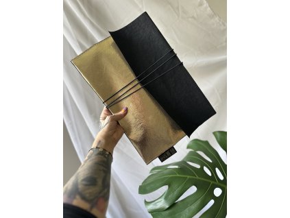 Papírový obal na notebook // black ~ platina