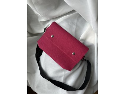 Papírová crossbody // malina