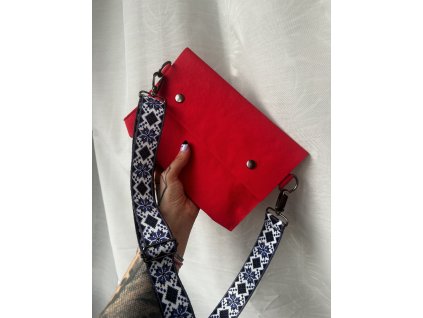 Papírová crossbody // red ~ folklor