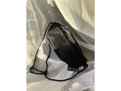 Papírová ledvinka // černá s černým lanem