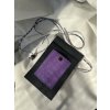Papírová kapsička // matte black ~ violet