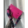 Papírová crossbody // fuchsia ~ flowers