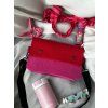 Papírová crossbody // fuchsia ~ red