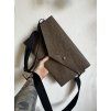 Papírová crossbody asymetric // chocolate