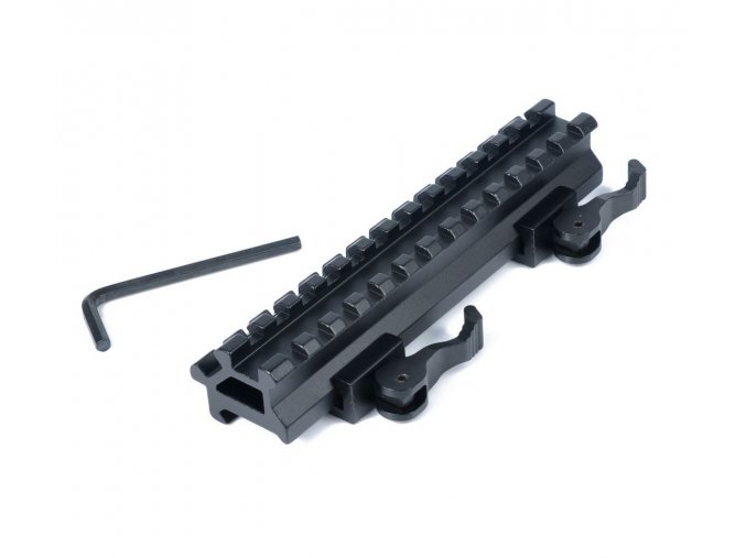 0028530 nb d0037 qd 20mm rail base scope mounts to top and 45 degree side 20mm rail mount for outdoors hunti