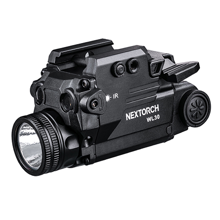 Taktická svítilna na zbraň NEXTORCH WL30 3v1 - Svítilna - Zelený laser - IR laser / 400 Lumenů