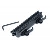 0028530 nb d0037 qd 20mm rail base scope mounts to top and 45 degree side 20mm rail mount for outdoors hunti